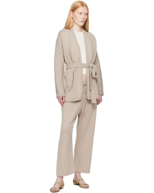 Lauren Manoogian Natural Taupe Coto Cardigan