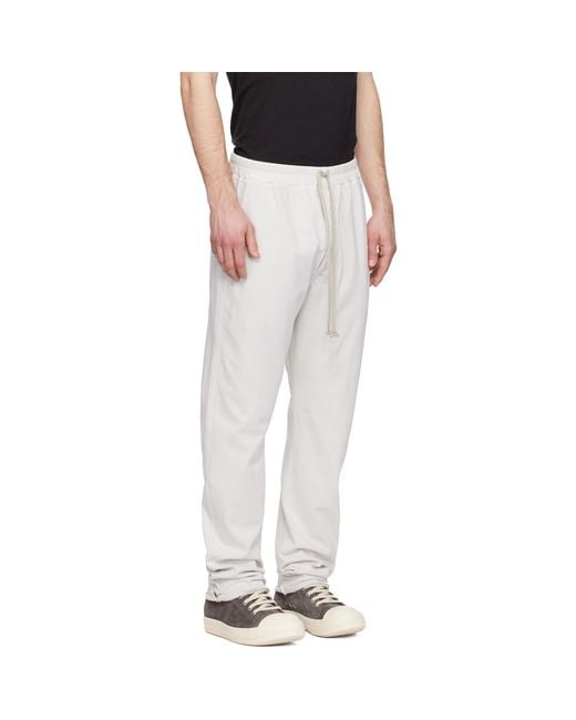Rick Owens Black Off- Temple Berlin Drawstring Sweatpants for men