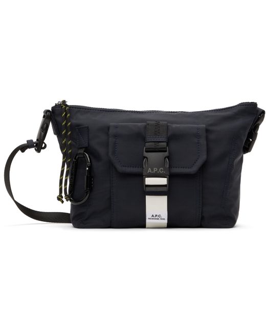 メンズ A.P.C. ネイビー Trek サッチェルバッグ Black