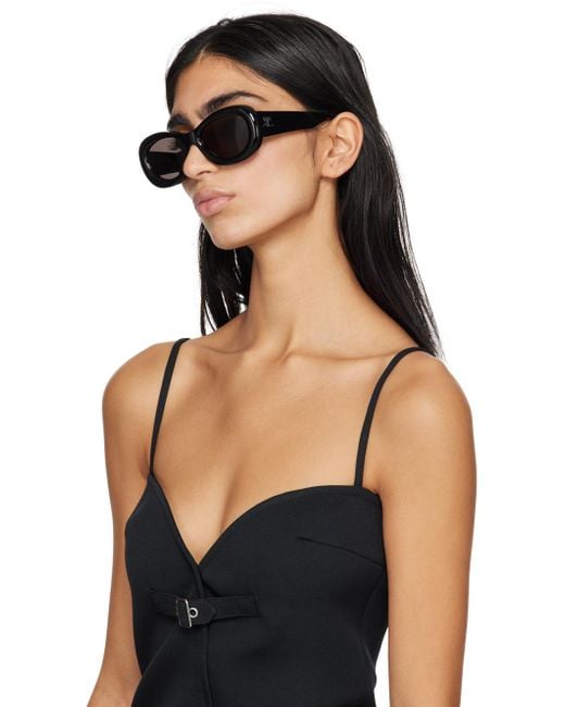 Courreges Black Rave Sunglasses