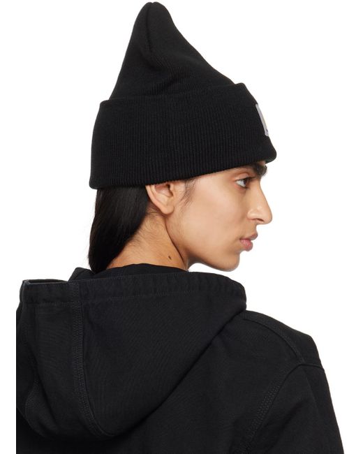 Bonnet de quart noir en fibre acrylique Carhartt en coloris Black