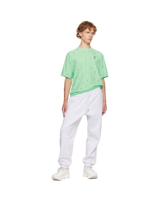 On Shoes Green Zero-T Breathe Running T-Shirt for men