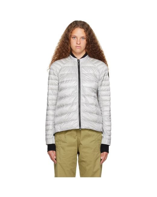 Canada Goose White Silver Roncy Down Jacket