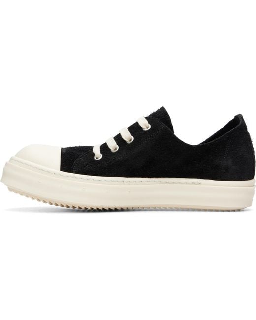Rick Owens Black Tower 'Tower Of Love' Low Sneaks Sneakers for men