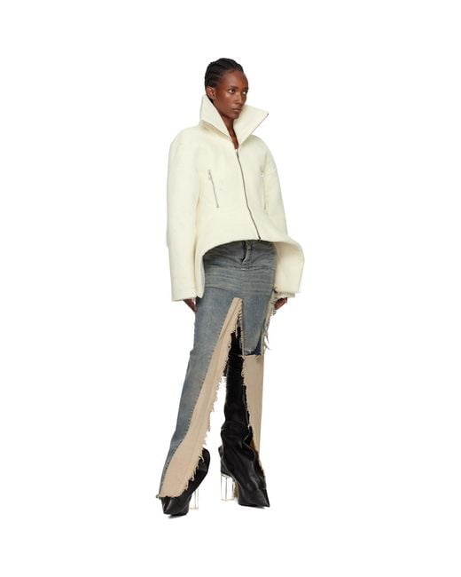 Rick Owens Natural Off- Concordians Draculimo Jacket