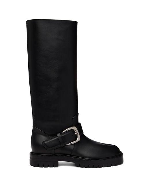 Maison Margiela Black Tabi County Knee Boots for men