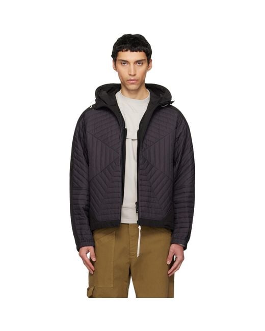 Mordecai Blue Radiant Hybrid Windbreaker Jacket for men
