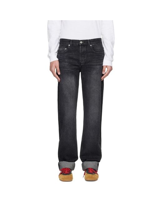 A.P.C. Black Rescue Jeans for men