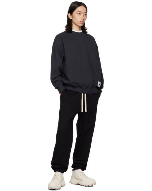 Jil Sander Black Relaxed-Fit Sweatpants for men