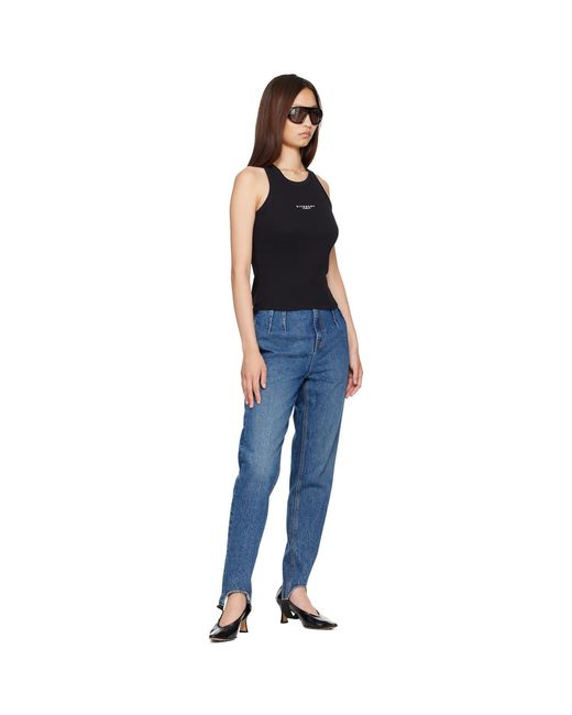 Givenchy Blue Slim Fit Paris' Tank Top