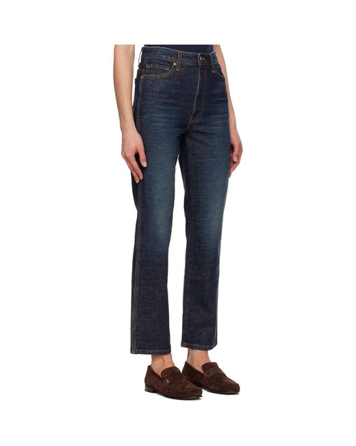 Khaite Blue Abigail Stretch Jeans