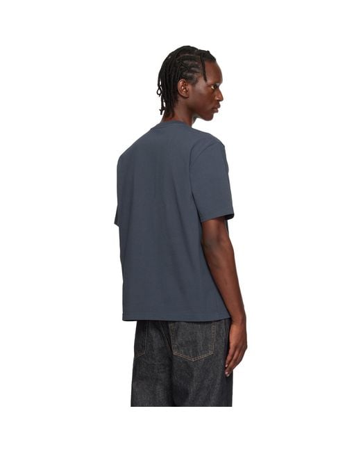 Maison Kitsuné Blue Dressed Fox Comfort T-Shirt for men