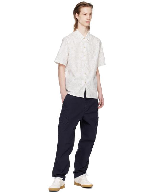 PS by Paul Smith Off-white Pattern Shirt for men