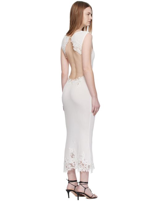 Christopher Esber Hibiscus Embroidered Rib Midi Dress in Black | Lyst Canada