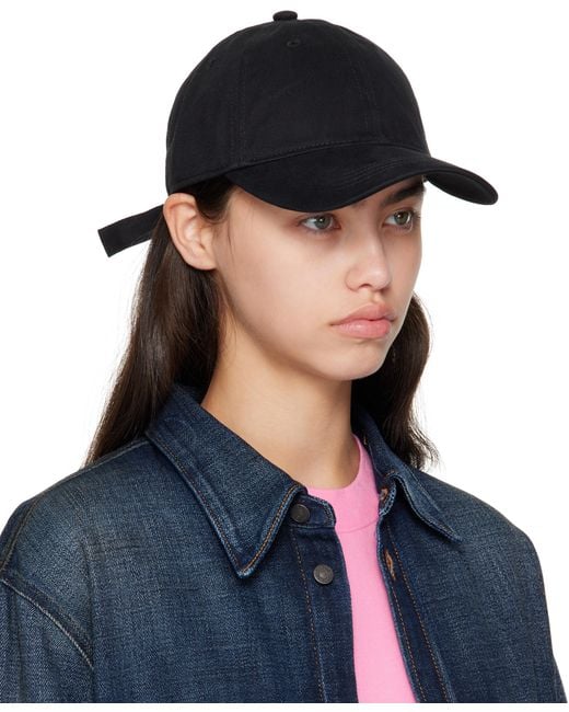 Acne Blue Twill Logo Cap