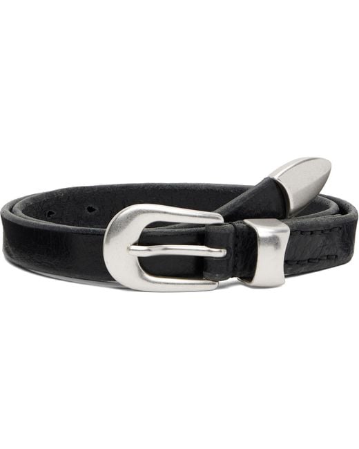 Our Legacy Black 2 Cm Belt for men