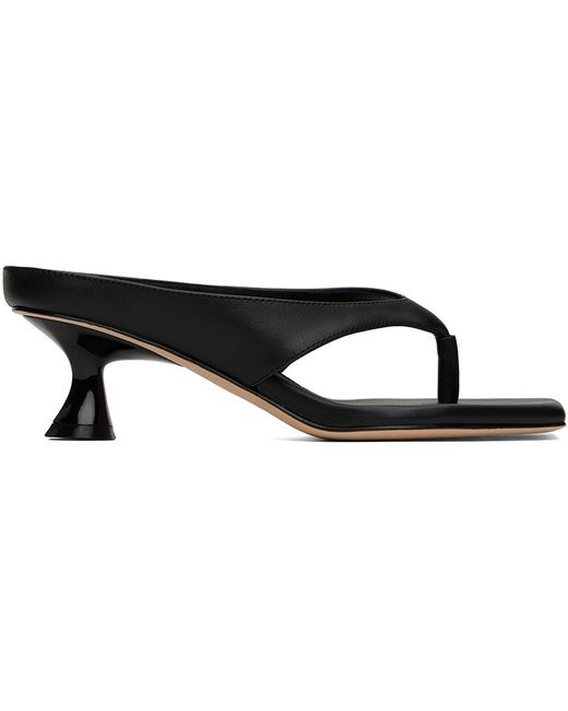 STUDIO AMELIA Black Angela 50mm Heeled Sandals