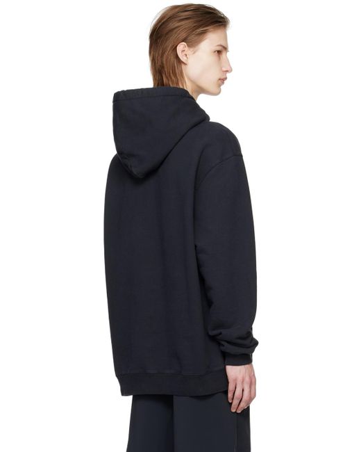 A_COLD_WALL* Blue * Black Essential Hoodie for men