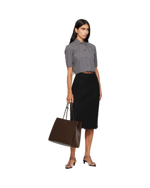 Jil Sander Brown Tangle Tote