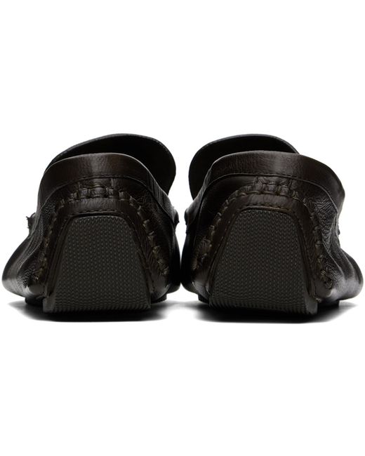 The Row Black Lucca Loafers for men