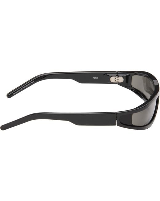Rick Owens Gray Tower Fog Sunglasses for men