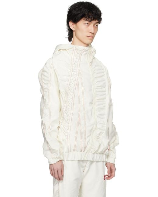 KANGHYUK White Off- Reebok Edition Jacket for men
