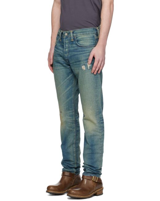 RRL Blue Selvedge Jeans for men