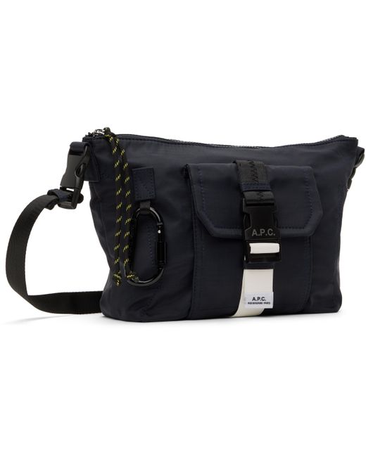 メンズ A.P.C. ネイビー Trek サッチェルバッグ Black