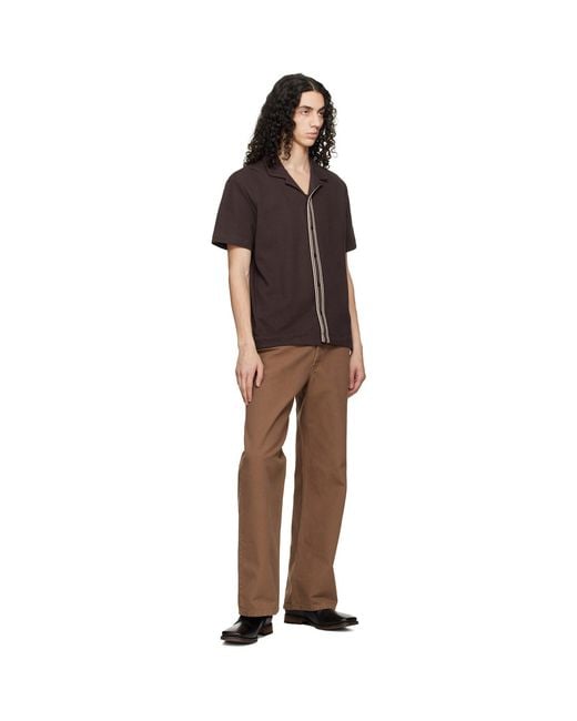 Boss Black Knit Cotton Shirt for men