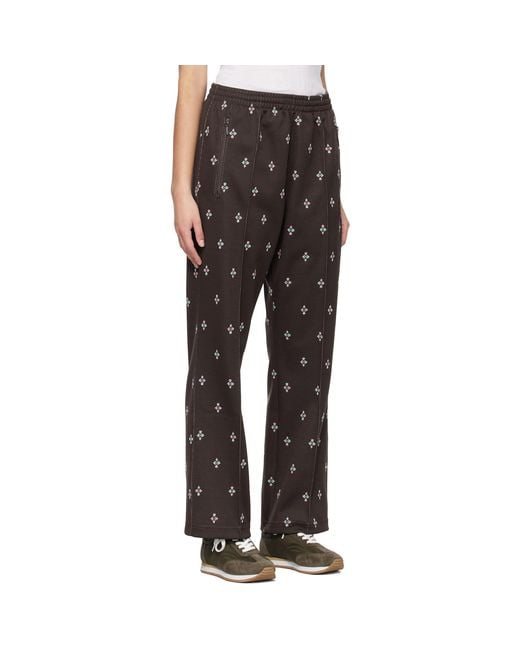 Needles Black Poly Jacquard Lounge Pants