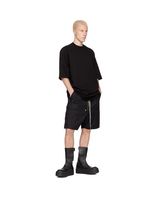 Rick Owens Black Tower Jumbo S/S T-Shirt for men