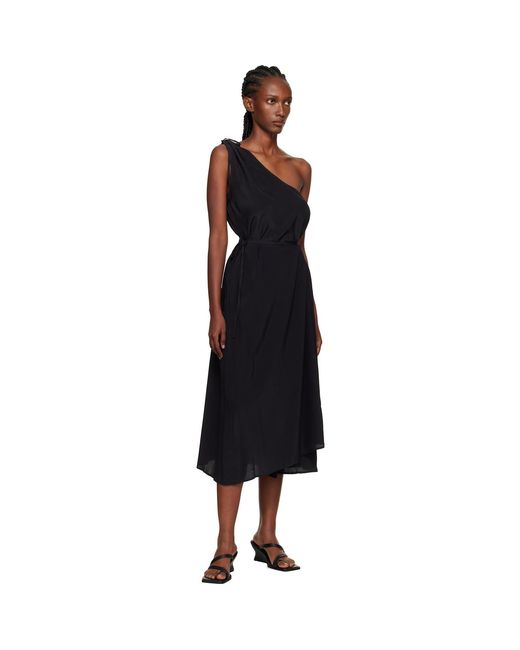 Baserange Black View Midi Dress