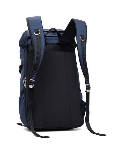 Master Piece Blue Lightning Flap Backpack for men