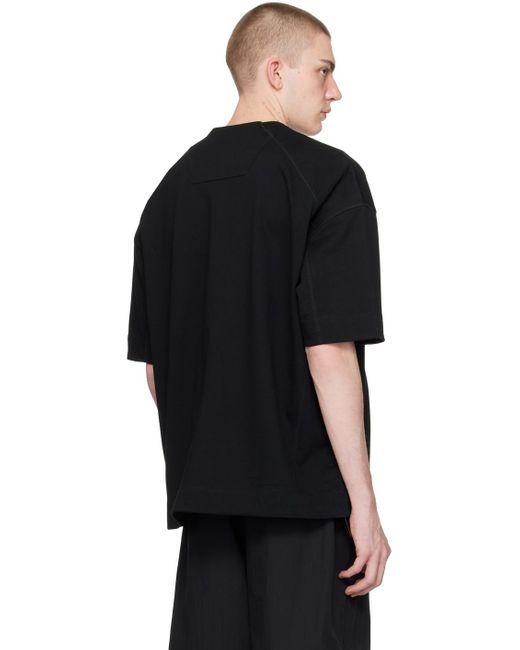 T-shirt noir à poche à glissière Juun.J pour homme en coloris Black