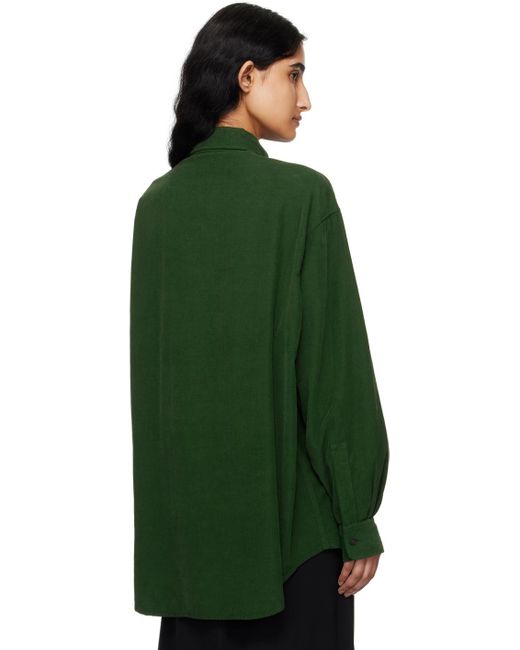 The Row Green Penna Shirt
