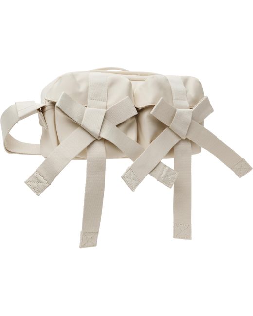 Simone Rocha White Off- Classic Bow Crossbody Bag