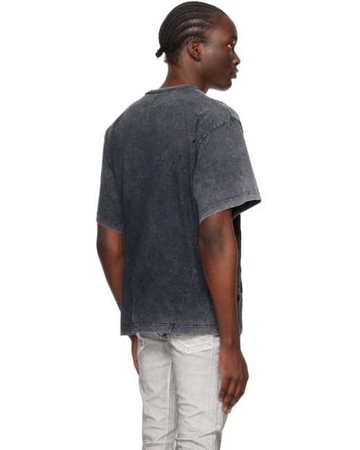 DSquared² Black Gray Icon Splash T-shirt for men