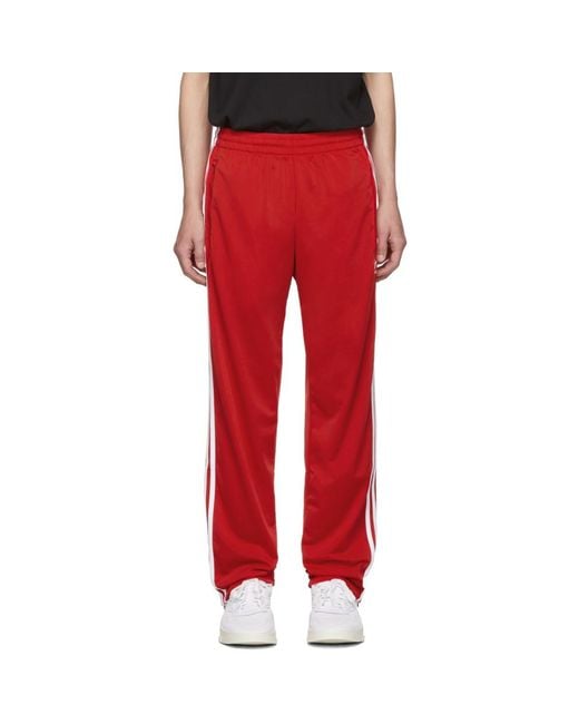 Adidas Originals Red Firebird Track Pants for men