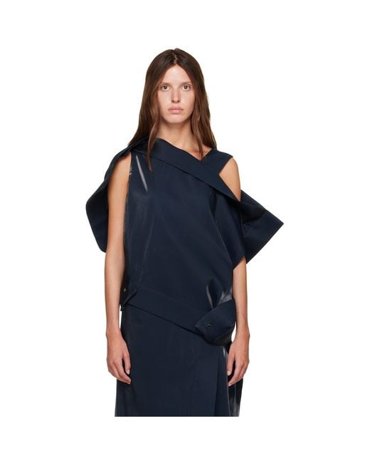 Issey Miyake Blue Ssense Exclusive Mercury Top
