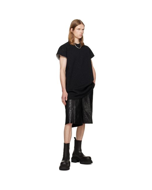 Rick Owens Black Tower Jumbo/T-Shirt for men