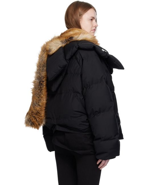 OTTOLINGER Black Deconstructed Double Zip Down Jacket