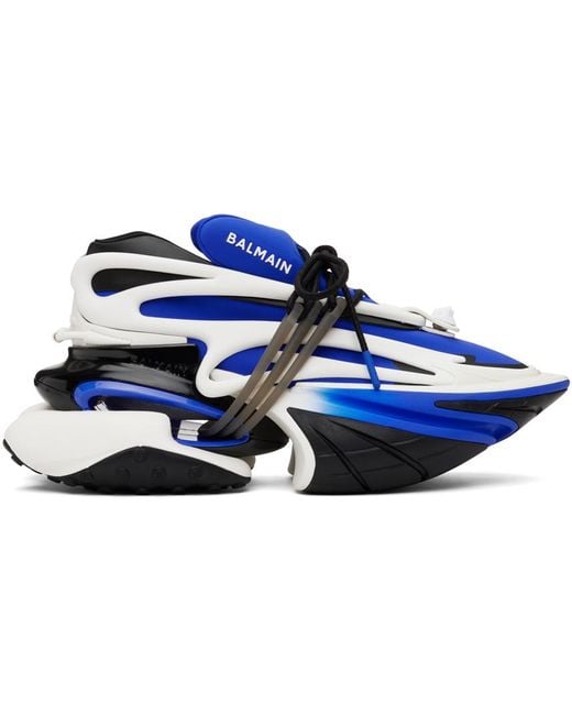 Balmain Blue Unicorn Sneakers for men