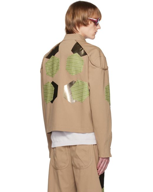 Kiko Kostadinov Multicolor Beige Danh Jacket for men