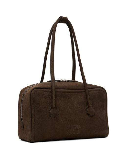 MARGE SHERWOOD Brown Soft Boston Bag