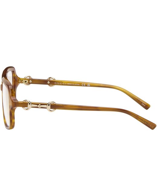 Gucci Black Navigator Frame Sunglasses