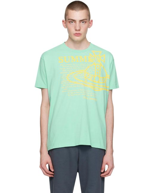Vivienne Westwood Green Summer Classic T-shirt for men