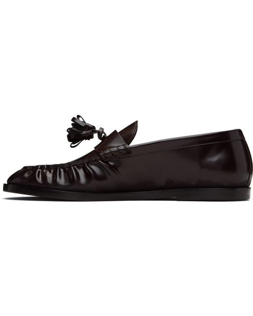 The Row Black Loafers