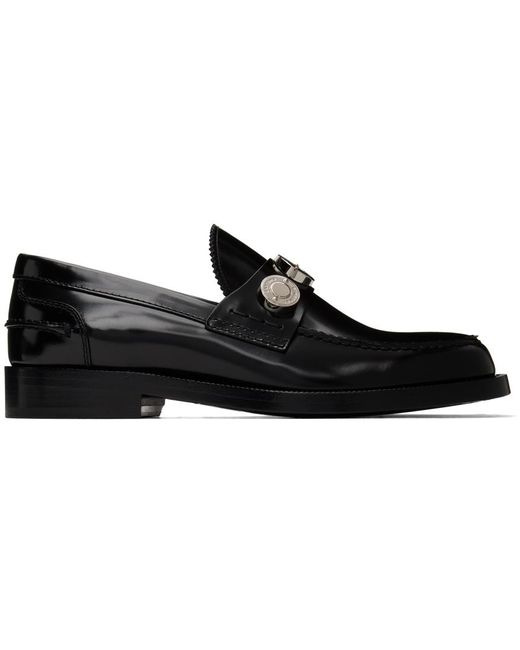 Burberry Leather F Loafers in Black for Men | Lyst