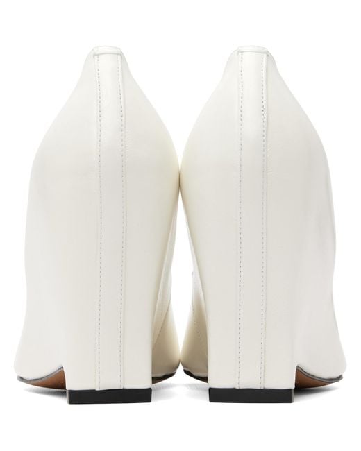 Maison Margiela White Heel-Less Pump Heels