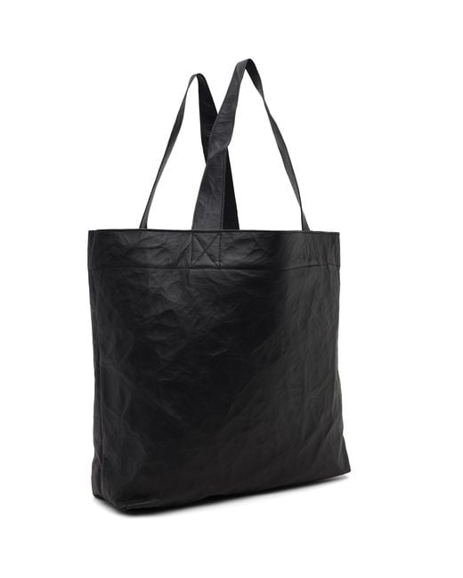 Y-3 Black Leather Tote